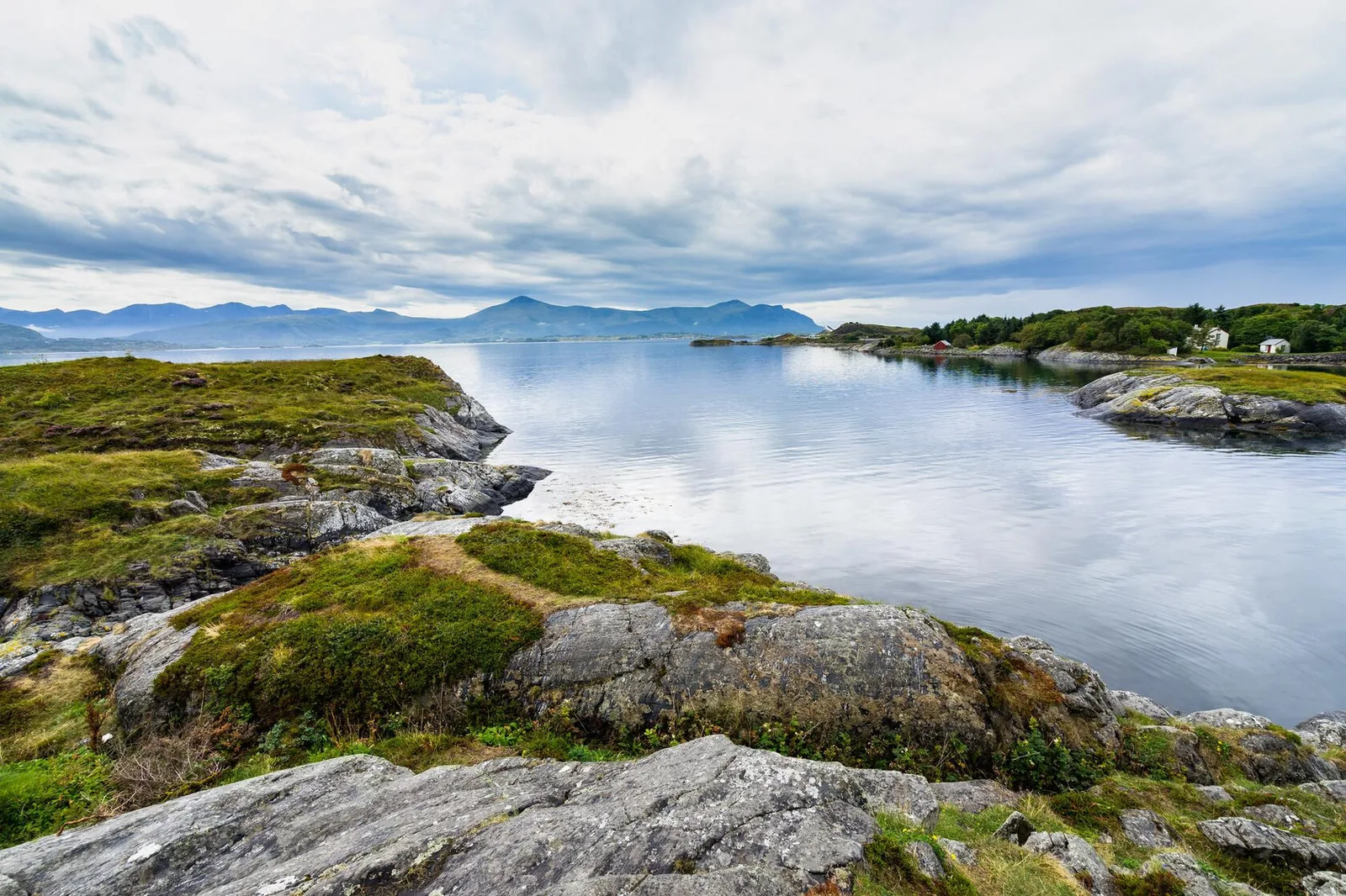 The fjord coastline surrounding Troll Havn