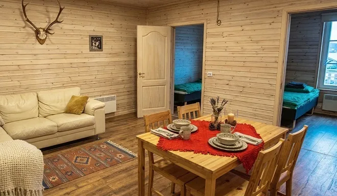 A furnished apartment at the Vikran vacation property